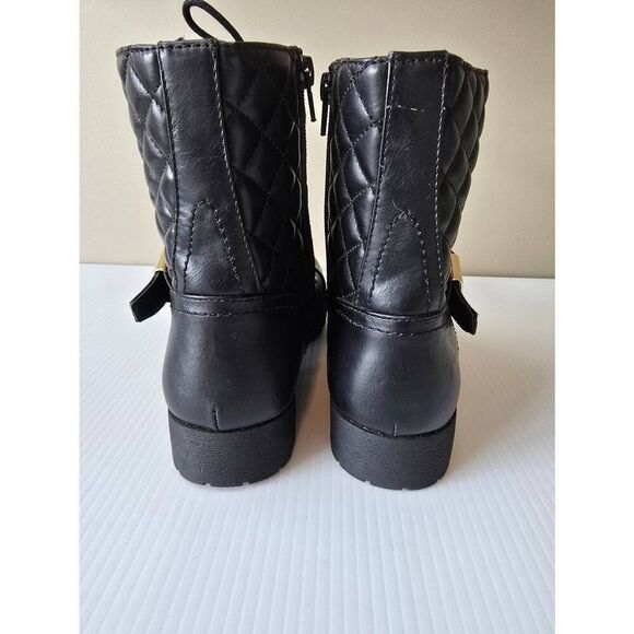 G by Guess Byson Combat Boots Sz 7 1/2 Black - Picture 3 of 10